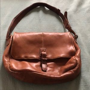 Buttery soft LL Bean leather messenger bag
